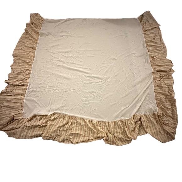 Chaps Ralph Lauren Riviera Queen King Size Bed Skirt Dust Ruffle 100% Cotton - Picture 1 of 5